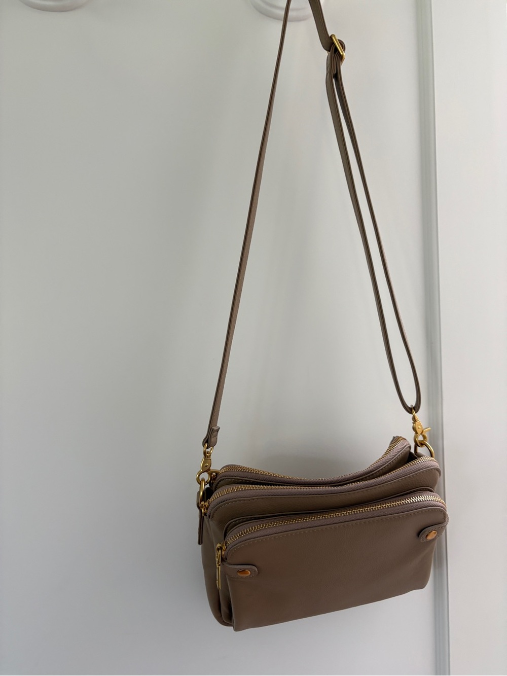 Leather Crossbody & Clutch Bag